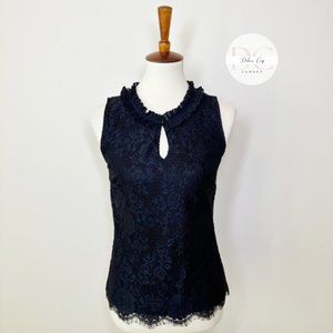 JULIO Lace Black Blouse Size 2